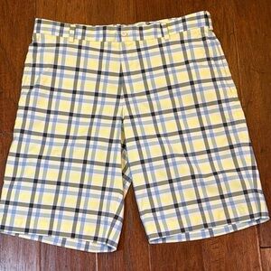Men’s Nike Golf Dri-Fit Stretch Fabric Plaid Shorts 35 Waist‎